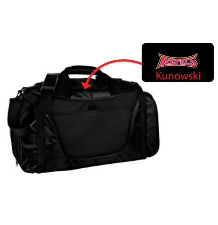 Personalized Two-Tone Duffel Bag