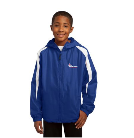 Sport-Tek Youth Fleece-Lined Colorblock Jacket