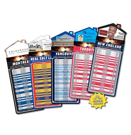 Soccer Schedules Magna-Card House Shape Magnet  (3.5x9)