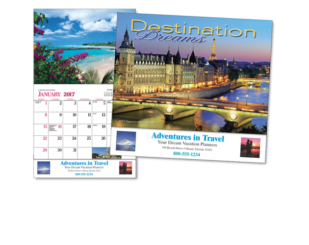 Destination Dreams Miniature Calendar