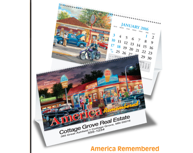 America Remembered Desk Tent Calendar
