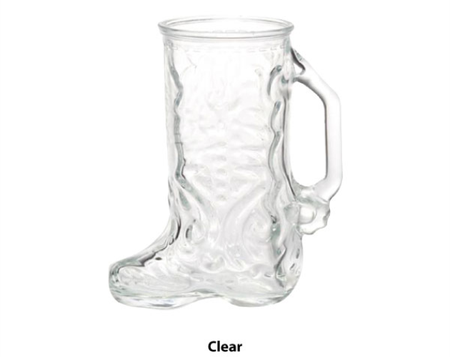 17 Oz. Glass Boot Mug