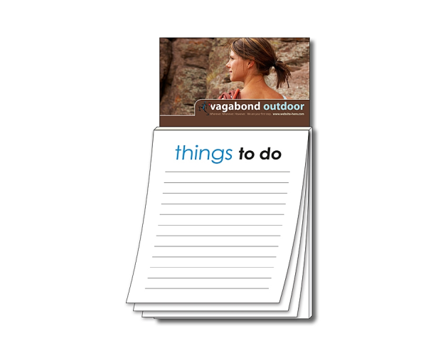 Magna-Pad Stock Business Card Magnet Note Pad w/ 50 "Things To Do" Sheet