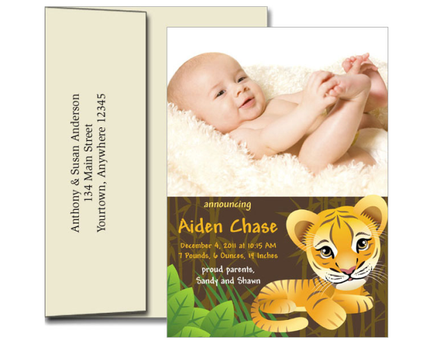 Birth Announcements w/Imprinted Envelopes