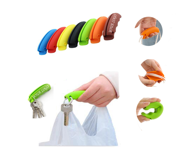 Multi-Function Silicone Handle And Key Chain for Shopping Bags