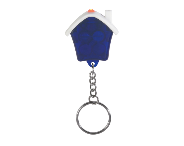 Blue Light Up Keychain House