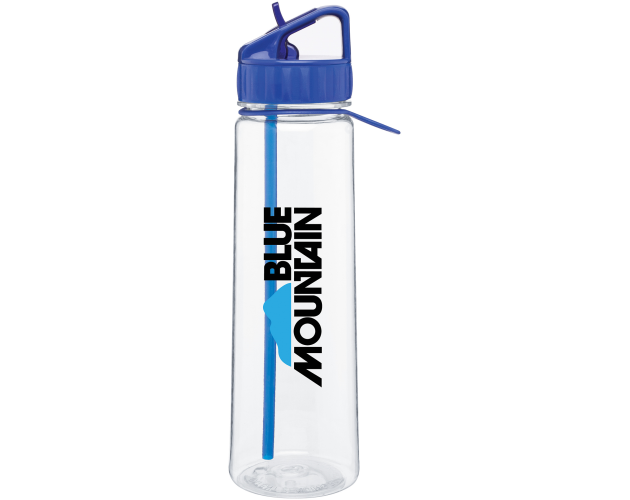 30 Oz. Blue H2go Angle Water Bottle