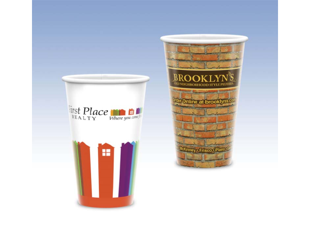 Tall 16oz-Heavy Duty Paper Hot Cup-Hi-Definition Full Color