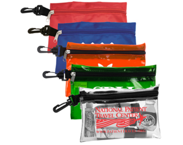 Large Zipper Storage Pouch Bag w/ Plastic Hook