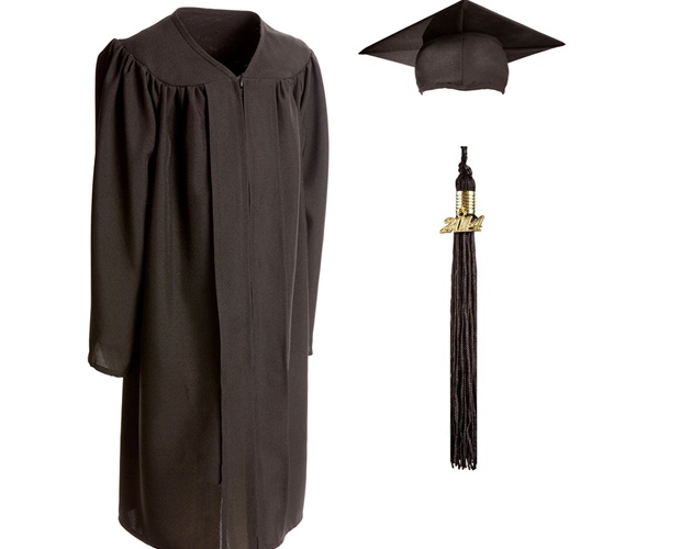 child/toddlers-Recycled Fabric - Graduation Cap & Gown