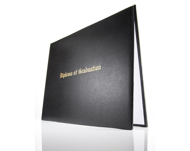 Stock Graduation Diploma Cover - Imprinted with "Diploma of Graduation"