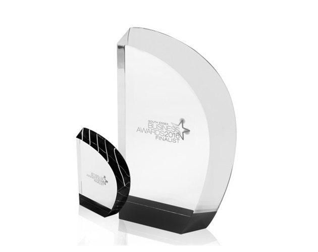 Stow D-Shaped Crystal Awards