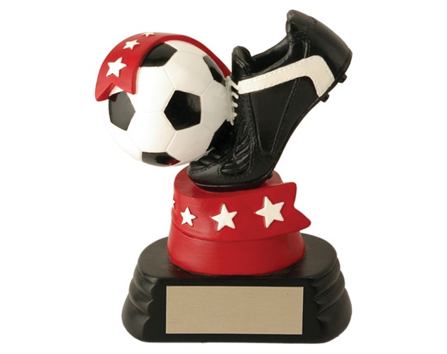 5.25 All Star Soccer Ball & Shoe Trophy