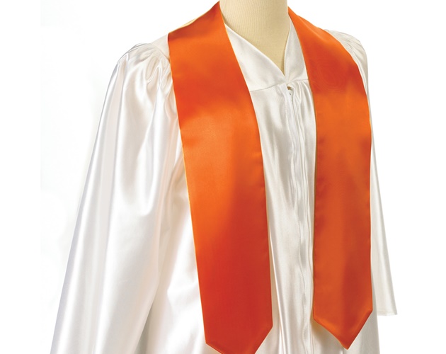 Orange Graduation Stole