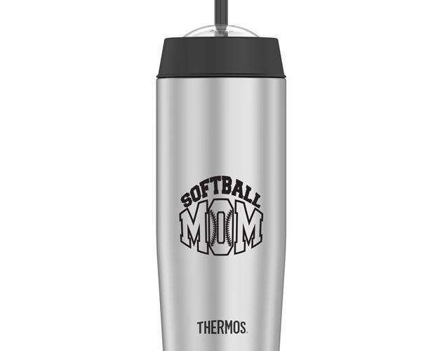 18 Oz. Thermos® Stainless Steel Cold Cup w/Straw (Stainless)