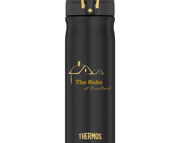16 Oz. Thermos® Stainless Steel Direct Drink Bottle (Black)