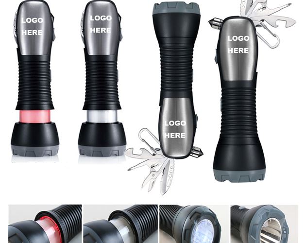 Multi Functional Emergency Tools / LED Flashlight Torches / Safety Hammers