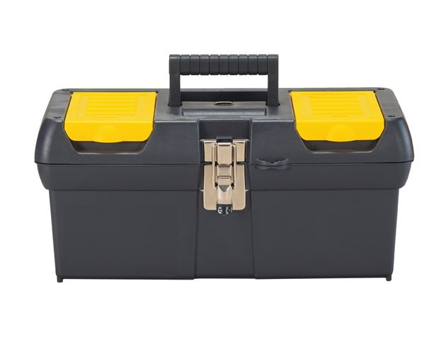 Stanley Tools Series 2000 Metal Latch Tool Box with Tote Tray, 16"