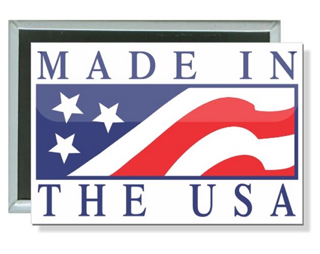 Political - Made in the USA - 3 X 2 Inch Rectangle Button