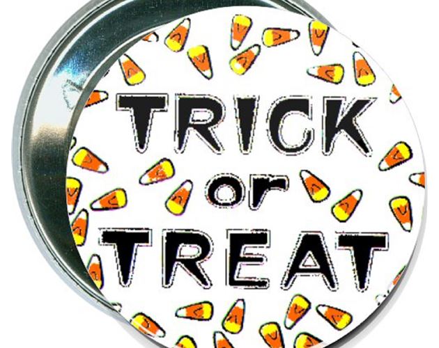 Halloween - Trick or Treat - 2 1/4 Inch Round Button