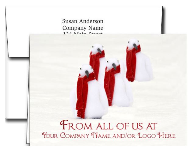 Logo Holiday Greeting Cards w/Imprinted Envelopes (5"x7")