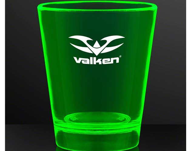 1.5 oz. UV Reactive Green Glow Shot Glasses
