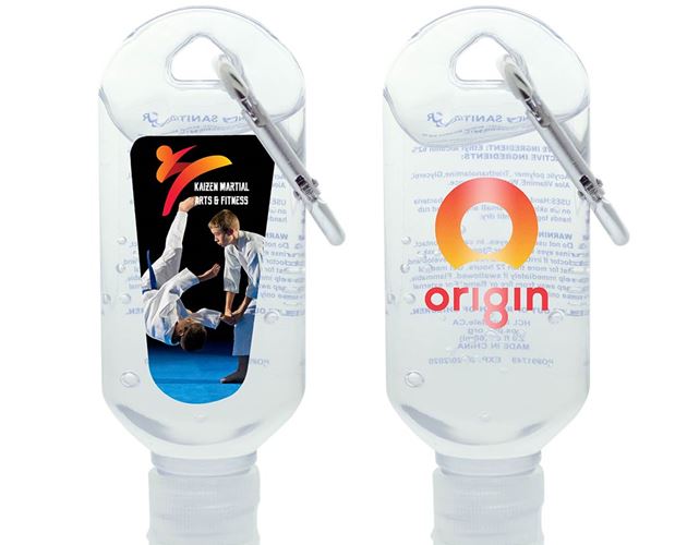2 Oz. Hand Sanitizer Gel w/ Carabiner (Direct Import-10 Weeks Ocean)