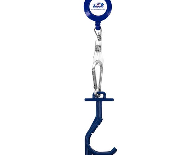 The Kooty Key Anti-Germ Utility Tool with Retractable Badge Holder
