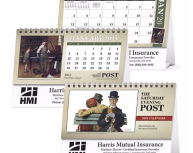 Triumph® The Saturday Evening Post Illustrations Desk Calendar