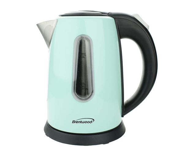 1 Quart Blue Electric Stainless Steel Kettle
