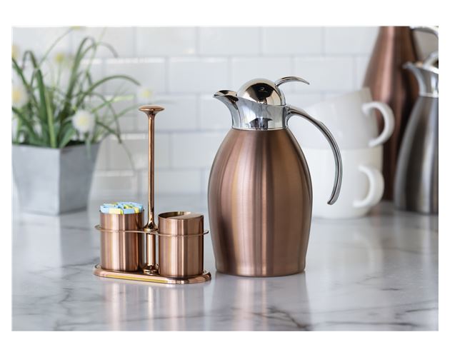 Nicollet Series Rose Gold Carafe w/Polished Accents (1 Liter)