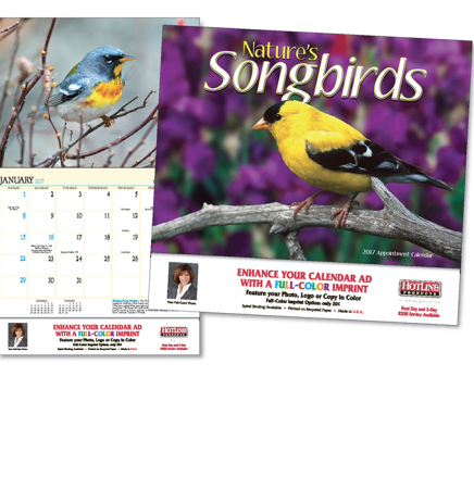 Nature's Songbirds Appointment Calendar