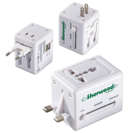 Quick Traveler 2 USB Port Universal Travel Adapter