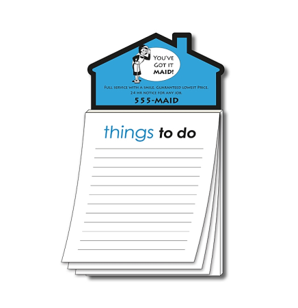 Magna-Pad Stock House Shape Magnet Note Pad w/ 50 "Things to Do" Sheet