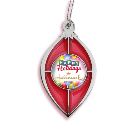 Red Stained Glass Effect Ornament