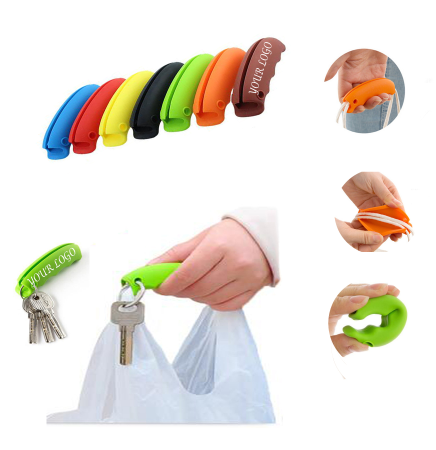 Multi-Function Silicone Handle And Key Chain for Shopping Bags