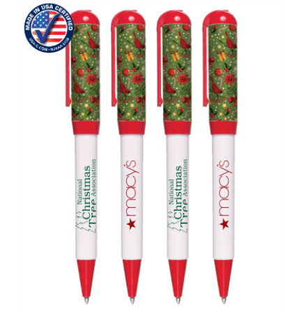 Certified USA Made, Holiday "Euro Style" Twister Pen