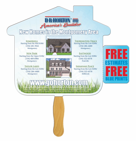 House Coupon Hand Fan