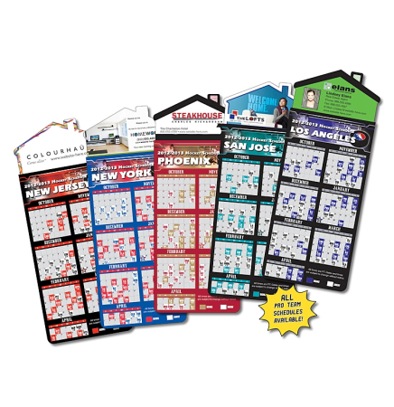 Hockey Schedules Magna-Card House Shape Magnet  (3.5x9)