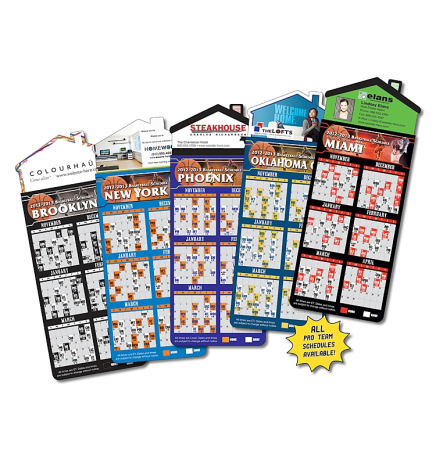 Basketball Schedules Magna-Card House Shape Magnet  (3.5x9)