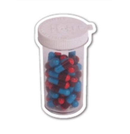 Pill Bottle - Magnet 2.97 Sq. In. & 15 MM Thick