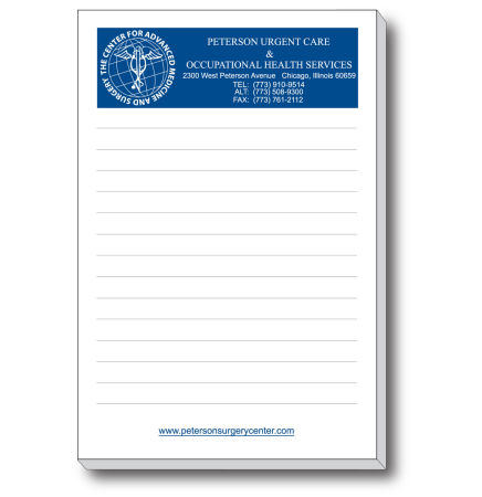 4" x 6" 25-Sheet Notepad