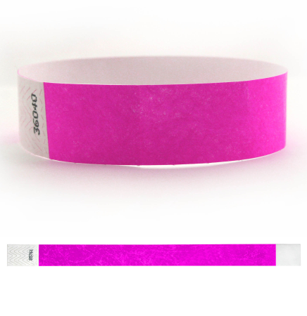 ¾" Tyvek® Value Line Solid Color Wristband