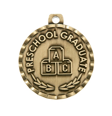 Graduation Medal - Child/Toddler Sizes - Engravement Type = Preschool