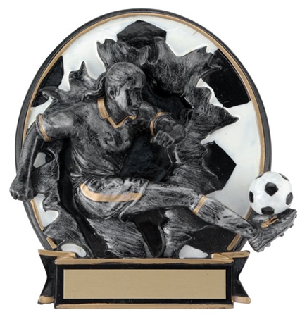 5.25" Blow Out Soccer Female Trophy