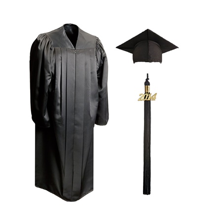 Bachelors Graduation Cap & Gown - Economy (Standard) - Dull Shine Fabric
