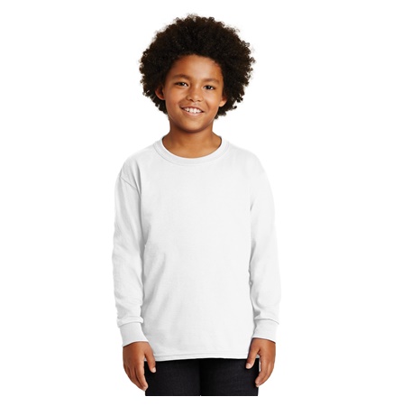 Gildan® Youth Ultra Cotton® 100 percent Cotton Long Sleeve T-Shirt