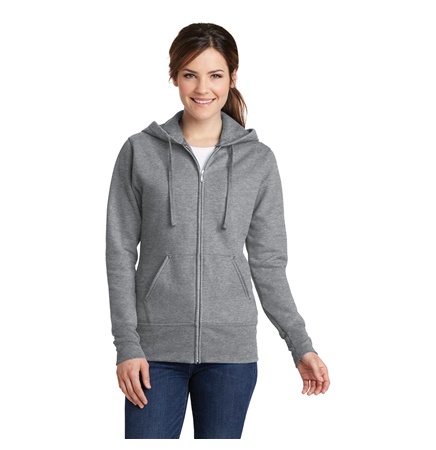 Port & Company® Ladies' Core Fleece Full-Zip Hooded Sweatshirt