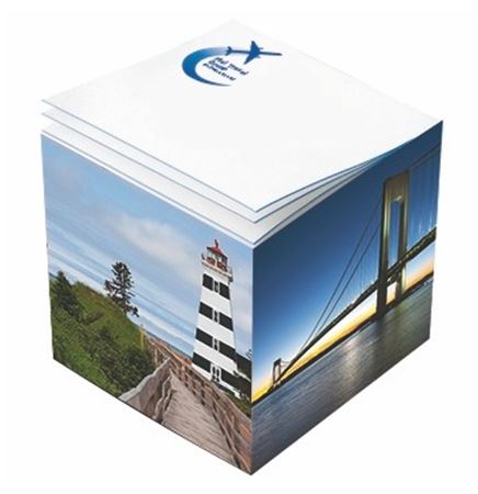 Post-it® Custom Printed Noted Full Cube (3 3/8"x3 3/8"x3 3/8")