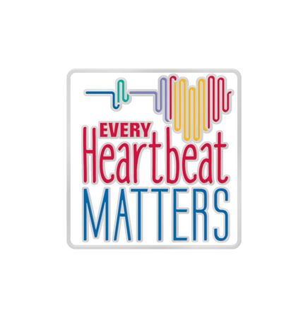 Every Heartbeat Matters Women's Heart-Health Awareness Lapel Pin & Presentation Card